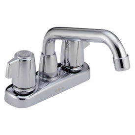 Classic Two Handle High Arc Centerset Laundry Sink Faucet