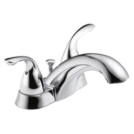 Classic Two Handle Centerset Bathroom Faucet with Lever Handles/Drain