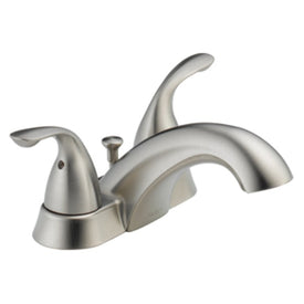 Classic Two Handle Centerset Bathroom Faucet with Lever Handles/Drain