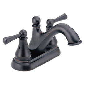 Haywood Two Handle Centerset Bathroom Faucet with Drain