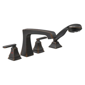 Ashlyn Two Handle 4-Hole Roman Tub Faucet with Handshower