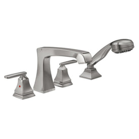 Ashlyn Two Handle 4-Hole Roman Tub Faucet with Handshower