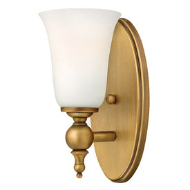 Yorktown Single-Light Wall Sconce with Glass Shade