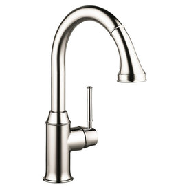 Talis C Single Handle Pull Down Kitchen Faucet with Dual Spray