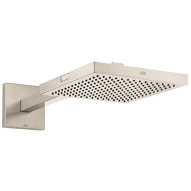AXOR Starck Wall-Mount Single Function Square Shower Head with Shower Arm