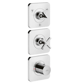 AXOR Citterio E Thermostatic Three-Function Trim with Volume Control/Diverter