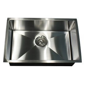 Pro Series Single Bowl Undermount Small Corner Radius 16-Gauge Stainless Steel Kitchen Sink