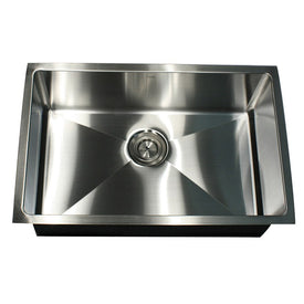 Pro Series 30" Single Bowl Undermount Small Corner Radius Stainless Steel Kitchen Sink