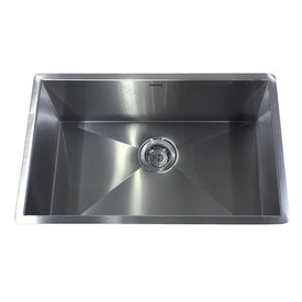 Pro Series 28" Single Bowl Undermount Zero Radius Stainless Steel Kitchen Sink