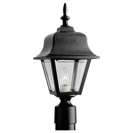 Mansard Roof Weather-Resistant Single-Light Post Lantern