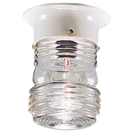 Single-Light Flush Mount Utility Lantern