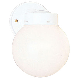 Single-Light Globe Utility Wall Lantern