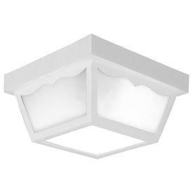 Two-Light Flush Mount Ceiling Lighting Fixture
