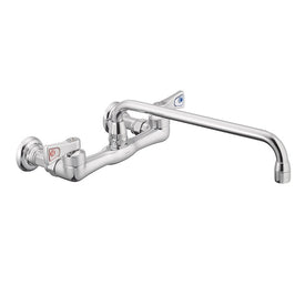M-Dura Two Handle Wall-Mount Kitchen Faucet with U-Spout