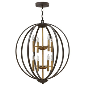 Euclid Eight-Light Two-Tier Pendant