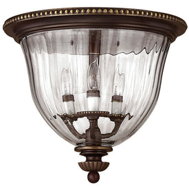 Cambridge Three-Light Flush Mount Ceiling Light