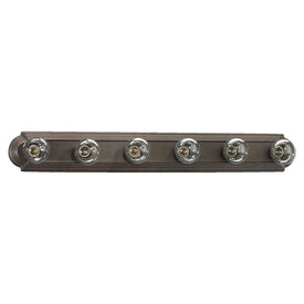 Signature Six-Light Stepped Bathroom Vanity Fixture