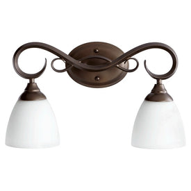 Powell Two-Light Bathroom Vanity Fixture