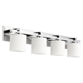 Signature Cylinder Four-Light Bathroom Vanity Fixture