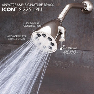 S-2251-PN Bathroom/Bathroom Tub & Shower Faucets/Showerheads