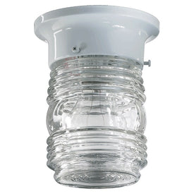 Signature Jelly Jar Single-Light Flush Mount Ceiling Fixture