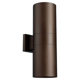 Cylinder Two-Light Large Outdoor Wall Sconce
