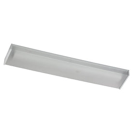 Ceiling Light Flushmount 2 Lamp White Glass or Shade Clear 48.75 x 6.75 Inch