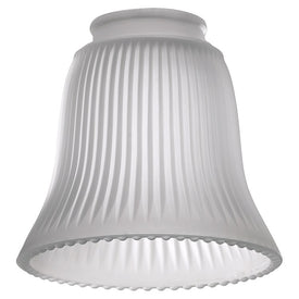Replacement Frosted Ribbed Glass Bell Shade