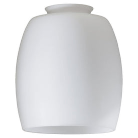 Replacement Satin Opal Glass Barrel Shade with 2.25" Fitter