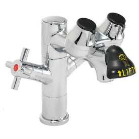 Eyesaver Single-Post Faucet with Integrated Eye Wash