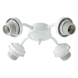 Four-Light CFL Ceiling Fan Light Kit without Shades