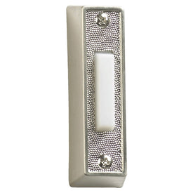 Plastic Doorbell Button - Satin Nickel