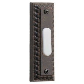 1.25"W x 3.5"H Rectangular Lighted Doorbell Button