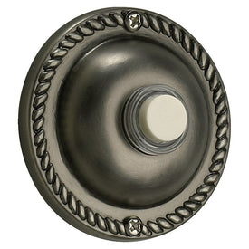 2.5" Round Lighted Doorbell Button with Rope Trim
