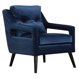O'Brien Blue Velvet Armchair