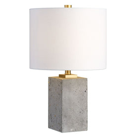 Drexel Concrete Block Table Lamp