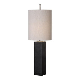 Delaney Marble Column Accent Table Lamp