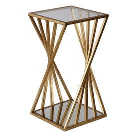 Janina Gold Three-Dimensional Accent Table