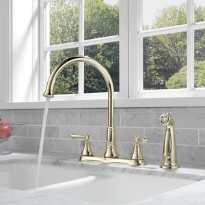 2497LF-PN Kitchen/Kitchen Faucets/Kitchen Faucets with Side Sprayer