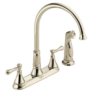 2497LF-PN Kitchen/Kitchen Faucets/Kitchen Faucets with Side Sprayer