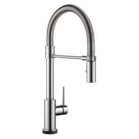 Kitchen Faucet Trinsic with Touch2O Technology 8 Inch Spread 1 Lever ADA Chrome 1.8 Gallons per Minute