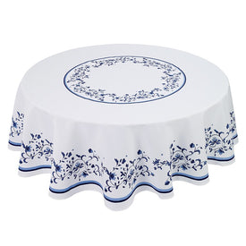 Blue Portofino 70" Round Tablecloth