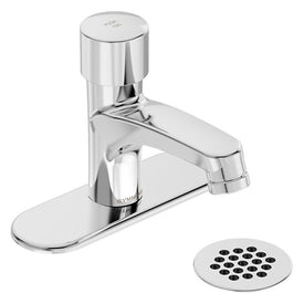 Scot Single Handle Single-Hole Metering Bathroom Sink Faucet with Drain Assembly (0.5 GPM)