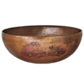 Maestro 16" Round Copper Vessel Bathroom Sink