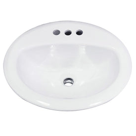 Great Point 20-1/4" Oval Drop-In Bathroom Sink