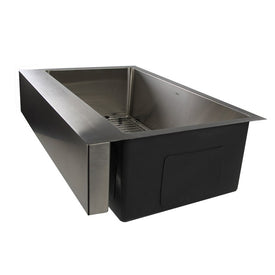 Pro Series 32-1/2" Single Bowl Apron Front Stainless Steel Undermount Kitchen Sink