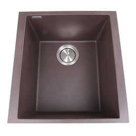 Plymouth 16-1/8" Single Bowl Undermount Granite Composite Sink