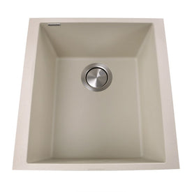 Plymouth 16-1/8" Single Bowl Undermount Granite Composite Sink