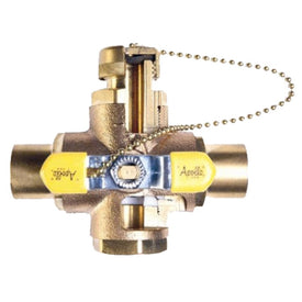 78-668 Series 3/4" Purge and Drain Full Port Brass Ball Valve with Standard Lever