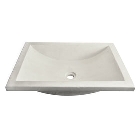 Cabrillo 21" Rectangular NativeStone Drop-In/Undermount Bathroom Sink